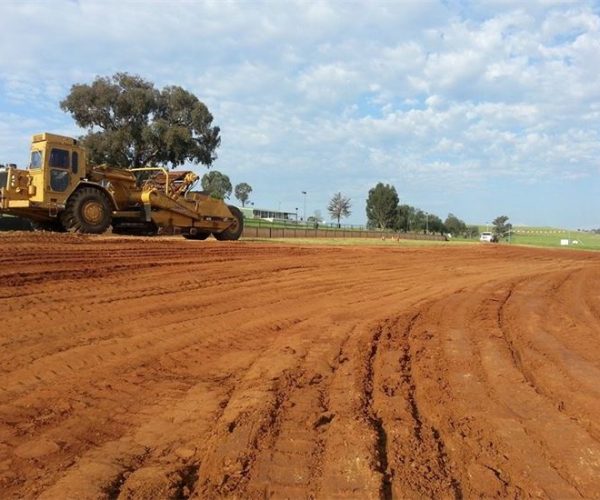 WORK BEGINS ON NEW SPEEDWAY TRACKS AT WOODSTOCK PARK SPEEDWAY